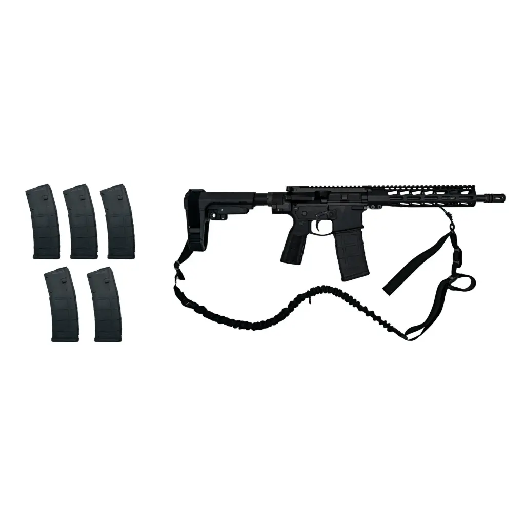SA-15 Folding 11.5" Pro Pistol - 5.56 NATO, Includes 5 Additional PMAGs